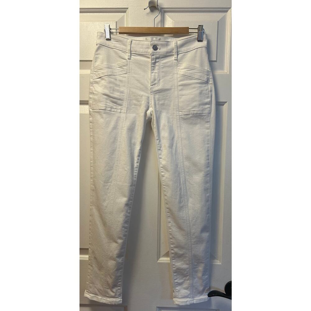 White House Black Market Mid-Rise Girlfriend Jeans, Size 2